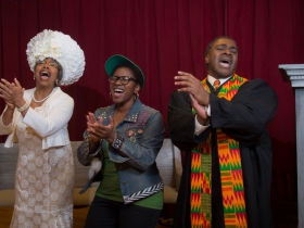 Cynthia Cobb (Mother Shaw), Ashley Levells (Yolanda), Ron Lee (Man)