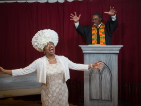 Cynthia Cobb (Mother Shaw), Ron Lee (Man)