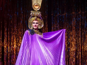 Will Henke (Cagelle) in Skylight Music Theatre’s La Cage Aux Folles.