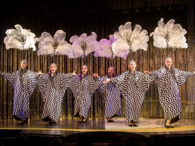 The Cagelles in Skylight Music Theatre’s La Cage Aux Folles.