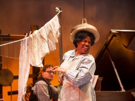 Cynthia Cobb (Aunt Eller) in Skylight Music Theatre’s production of Oklahoma! September 27 – October 13.