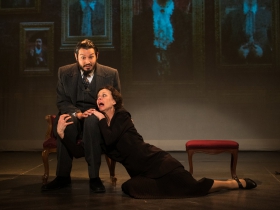(l. to r.) Shayne Steliga (Sir Despard Murgatroyd) and Diane Lane (Mad Margaret) in Ruddigore running January 3 – January 19, 2020.