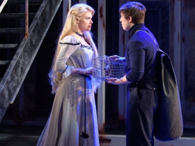 Kelly Britt (Johanna) and Lucas Pastrana (Anthony Hope) in Skylight Music Theatre’s Sweeney Todd running May 19 – June 11.