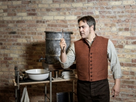 Andrew Varela (Sweeney Todd) in Skylight Music Theatre’s Sweeney Todd running May 19 – June 11.
