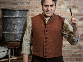 Andrew Varela (Sweeney Todd) in Skylight Music Theatre’s Sweeney Todd running May 19 – June 11.