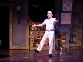 Joe Capstick (Billy Krutzik) in rehearsal for Skylight Music Theatre’s Zombies from The Beyond running Feb. 2-18.