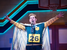 Ryan Stajmiger (Leaf Coneybear) in Skylight Music Theatre’s production of The 25th Annual Putnam County Spelling Bee running February 7 – February 23, 2020.