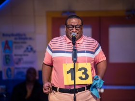 James Carrington (William Barfèe) in Skylight Music Theatre’s production of The 25th Annual Putnam County Spelling Bee running February 7 – February 23, 2020.