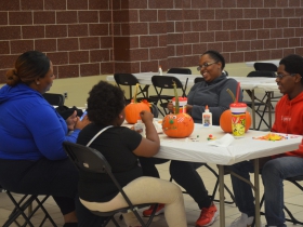 Pumpkin decorating at Harvest Fair 2019
