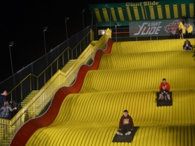 The giant slide at Harvest Fair 2019