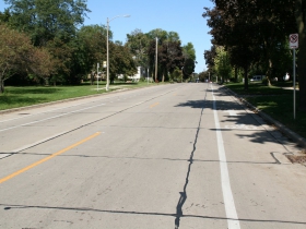 Curb Bike Lane on N. Hawley Rd.