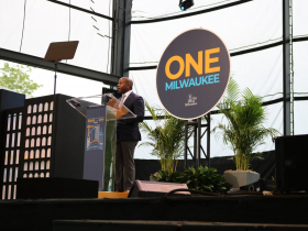 Mayor Cavalier Johnson at the 2023 State of the City