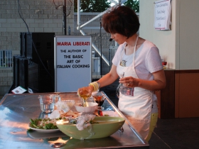 Celebrity Chef Maria Liberati will thrill audiences with culinary delights and cooking demonstrations at the Cucina Showcase Friday and Sunday at 6:30 p.m. and Saturday at 5:15 p.m.