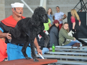 Alex Rothacker and his dog Sailor