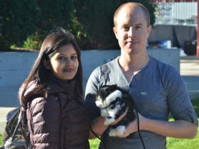 Pri and Richard with their Rabbit Bae at Petfest 2018