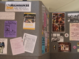 Pride artifacts from UWM at history exhibit