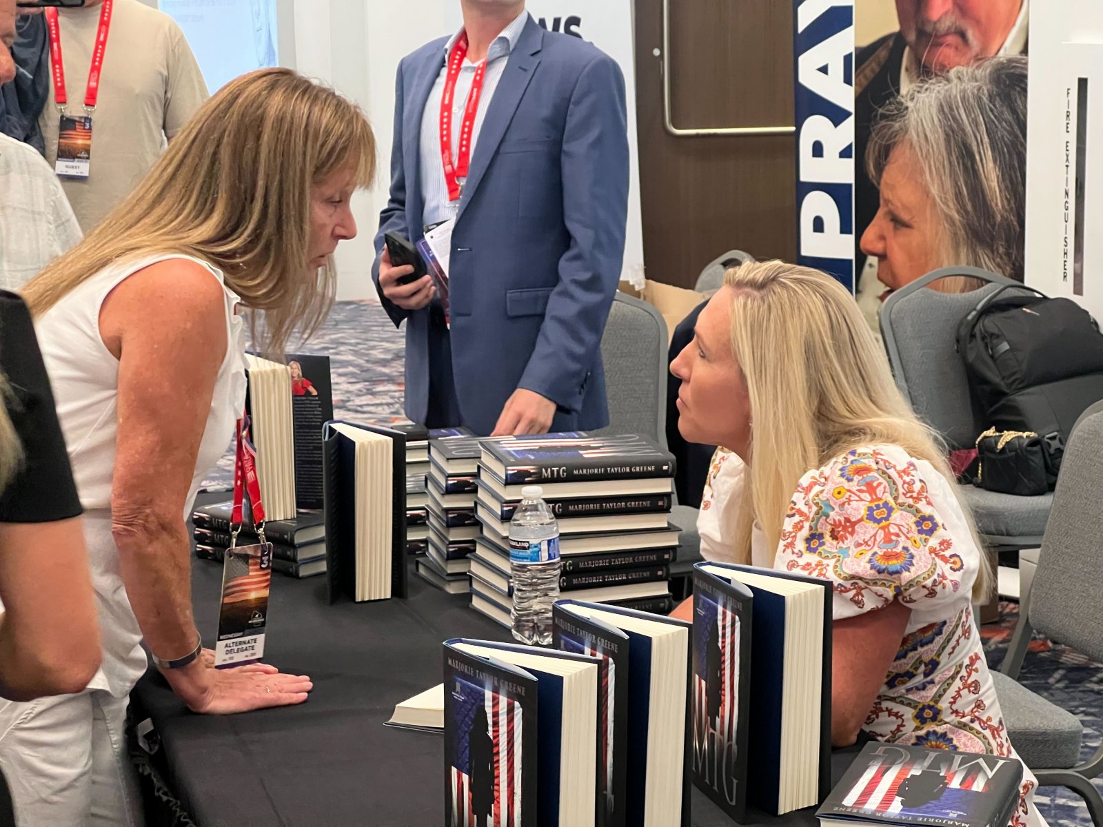 U.S. Rep. Marjorie Taylor Greene at book signing