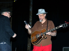 John Sieger presents the 2019 WAMI Hall of Fame Award to Paul Cebar