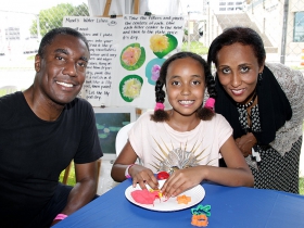 Nique, Dina and Faiza from Saint Louis, MO at the PNC Children's Experience