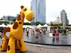 South Fountain and Children's Area at the Lakefront Festival of Art