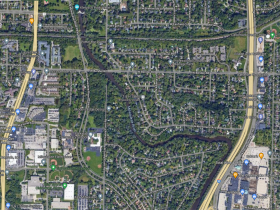 Among five other Milwaukee County areas of promise, the river downstream of Kletzsch and upstream from Estabrook has flow conditions that may be promising for sturgeon spawning habitat. Houghton wants to further investigate substrate conditions.