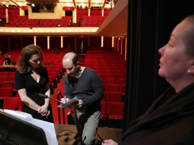 Janna Ernst, Francesco Milioto and Production Manager, Lisa Schlenker.