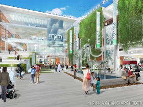 Conceptual design for the Milwaukee Public Museum front entrance