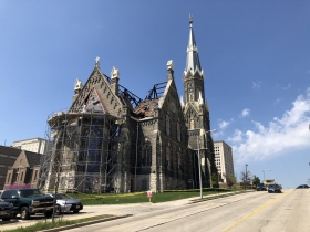 Trinity Evangelical Lutheran Church After the Fire