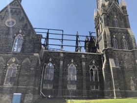 Trinity Evangelical Lutheran Church After the Fire