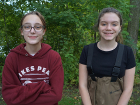 Ruby Gruen and Evynn Davis in September 2023