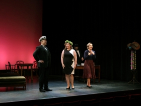 Luke Selker, Kathryn Henry and Meghan Folkerts.