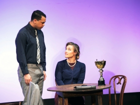 Samuel James Dewese and Meghan Folkerts.