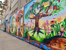 Tia Richardson continues to work with community members to create further murals, including one on the former Sears building on Forest Home Avenue near 14th Street