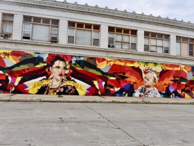 In recent years, artists Mauricio Ramirez has painted many murals around Milwaukee, including this one on Historic Mitchell Street.