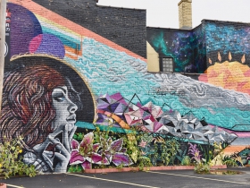 Milwaukee artists Zenon Castillo created this mural on South First Street in Walker's Point.