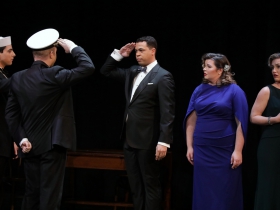 Ian Murrell, Luke Selker, Samuel James Dewese, Kathryn Henry and Meghan Folkerts.