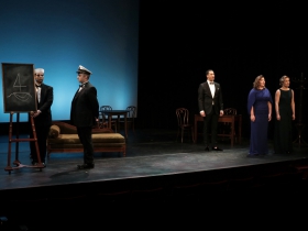 Ian Murrell, Luke Selker, Samuel James Dewese, Kathryn Henry and Meghan Folkerts.