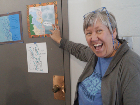Melanie Ariens prepared an art map experience