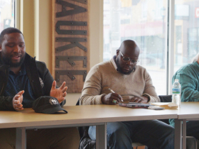 Rep. Darrin Madison Jr., Rep. Supreme Moore Omokunde, and Dr. Russel Cuhel on March 9, 2024