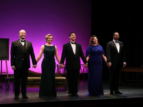 Luke Selker, Meghan Folkerts, Ian Murrell, Kathryn Henry and Samuel James Dewese.