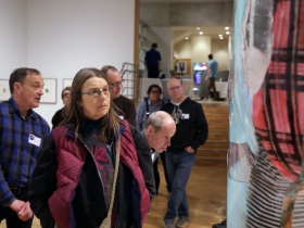 Urban Milwaukee Members at the Haggerty Museum of Art.