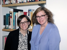 Rachel Kieselburg, Manager of Museum Administration and Susan Longhenry, Director and Chief Curator, Haggerty Museum of Art.