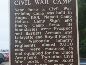 A Civil War marker
