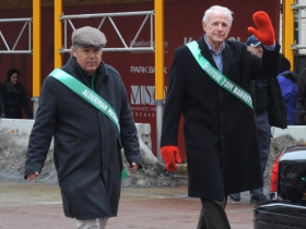 Ald. Michael Murphy (L) and Mayor Tom Barrett