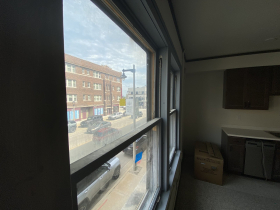 View of N. 27th Street from Concordia 27 project