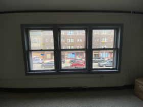 View of N. 27th Street from one bedroom apartment in Concordia 27 project