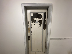 Old apartment door in Concordia 27 building