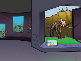 The Cenozoic Hall -  Hebior Mammoth Hunt