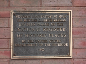 Conservatory of music historic marker