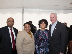 Wyman Winston, Milele Coggs, Melissa Goins, and Tom Barrett